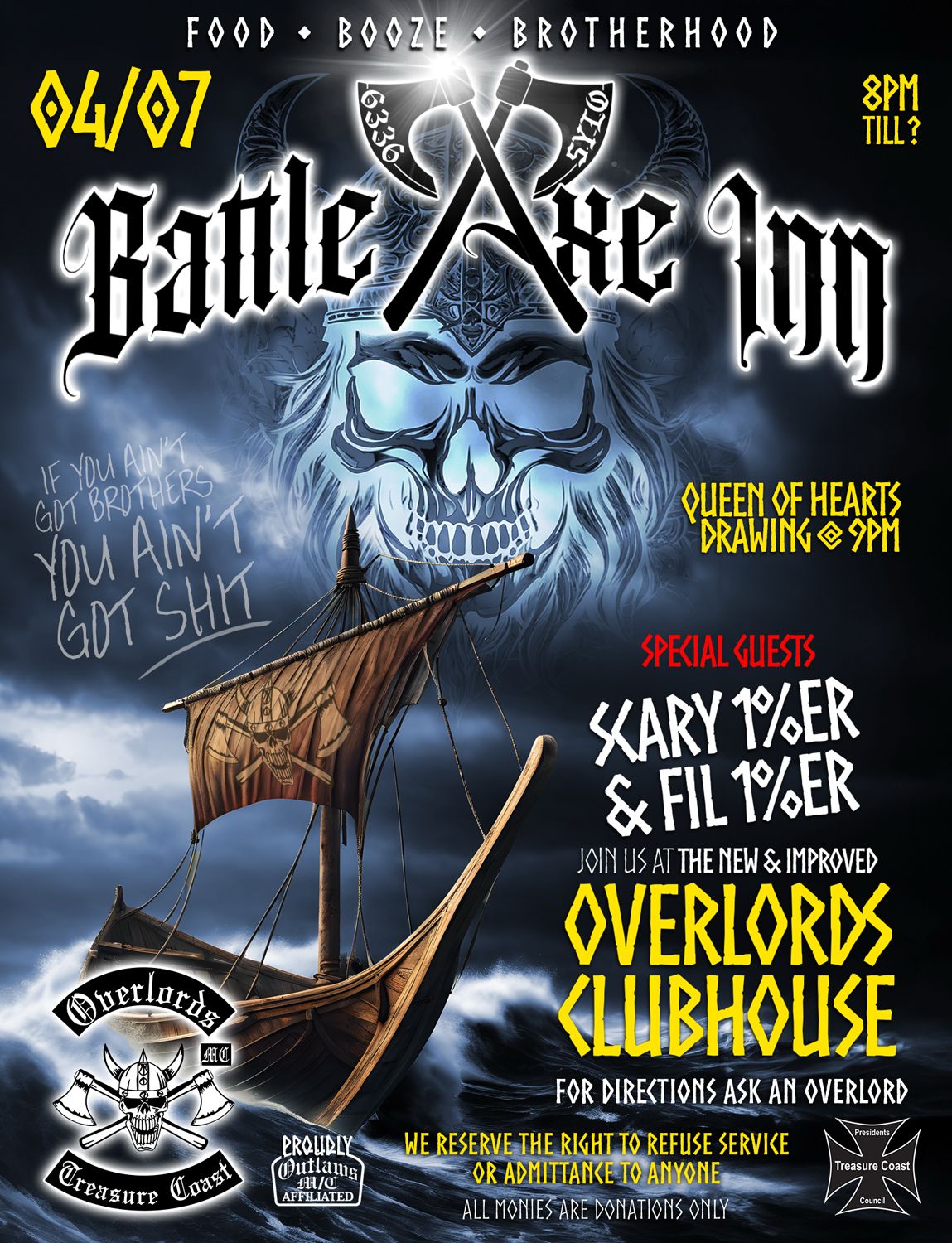 Event flyer for Overlords Open House
